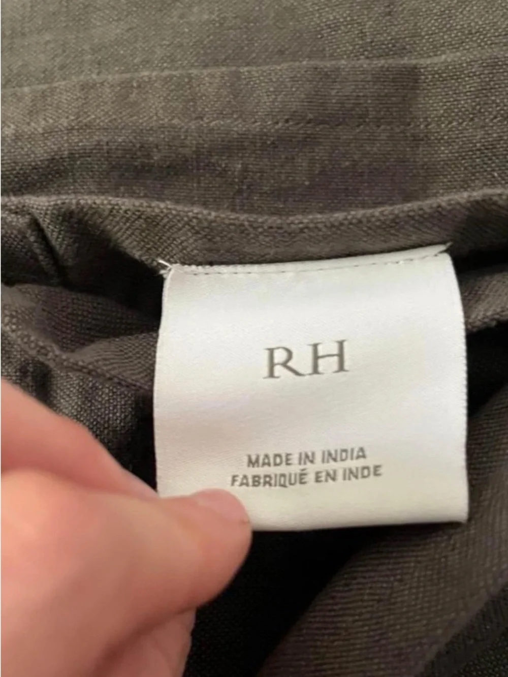 Restoration Hardware Linen Curtain Panels (2) 96”W x 108” L